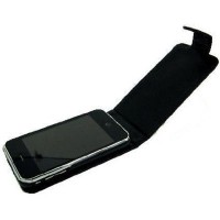 Capa Pele Preto Iphone 3 